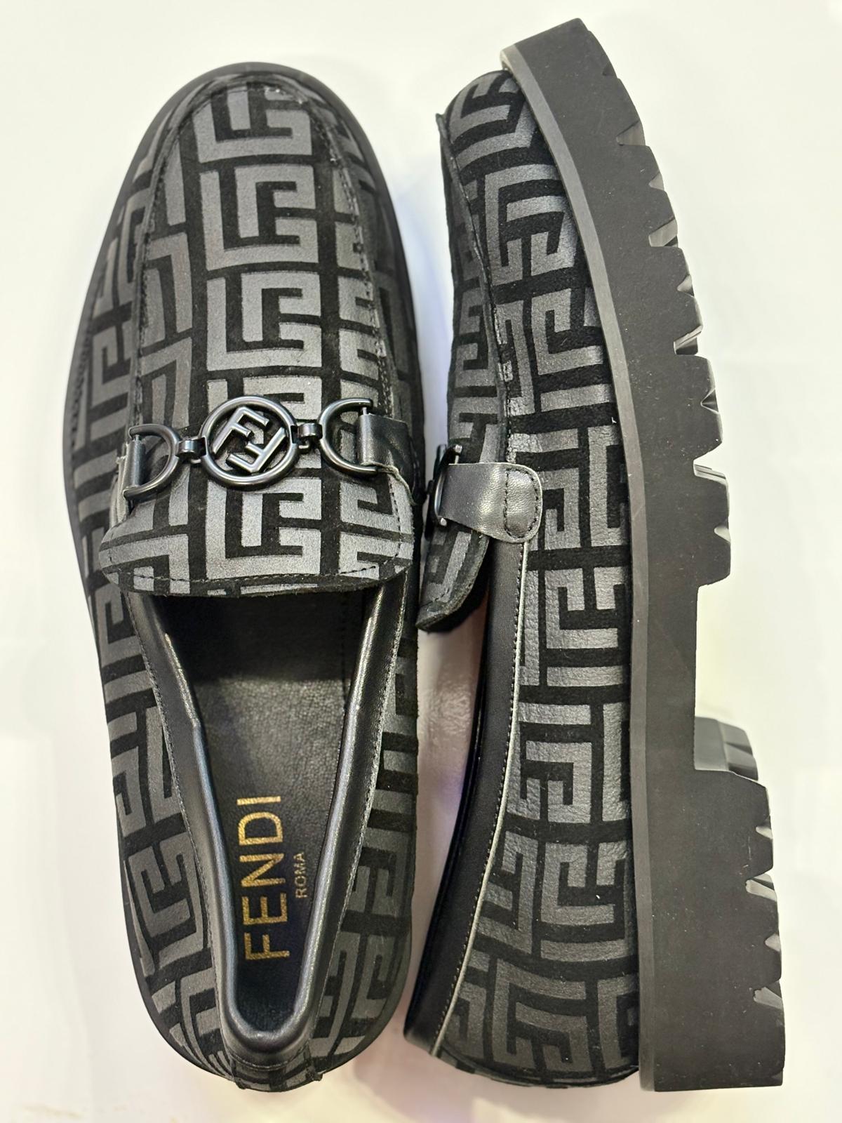 Shoes for men / Fendi FF Logo Lug-Sole Loafers